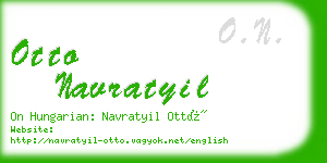 otto navratyil business card